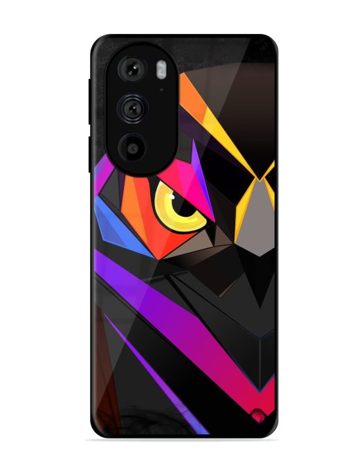 Wpap Owl Glossy Metal Phone Cover for Motorola Edge 30 Pro Zapvi