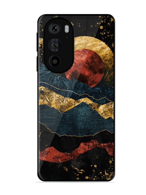 Gold Painting View Glossy Metal Phone Cover for Motorola Edge 30 Pro Zapvi