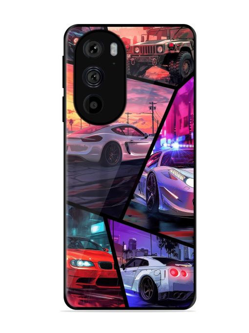 Ride In Pixels Glossy Metal Phone Cover for Motorola Edge 30 Pro Zapvi