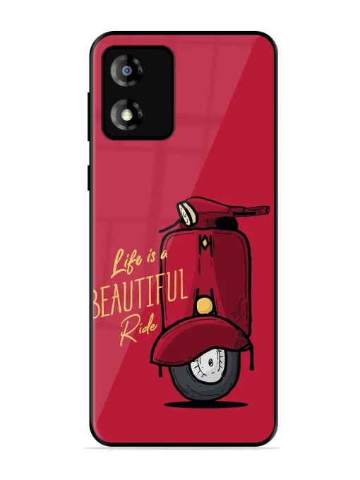 Life Is Beautiful Rides Glossy Metal Phone Cover for Motorola Moto E13 Zapvi