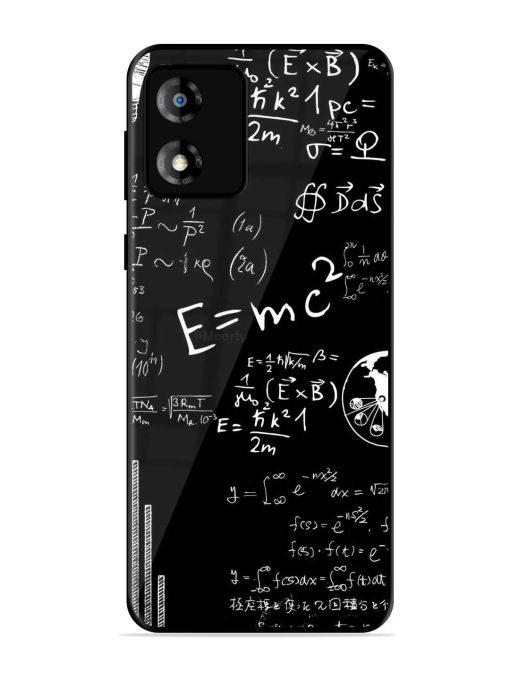 E=Mc2 Mass?Energy Equivalence Glossy Metal Phone Cover for Motorola Moto E13