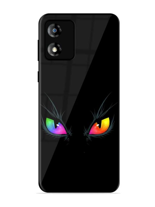 Cat Eyes Glossy Metal Phone Cover for Motorola Moto E13 Zapvi