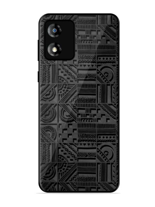 Seamless Pattern Glossy Metal Phone Cover for Motorola Moto E13