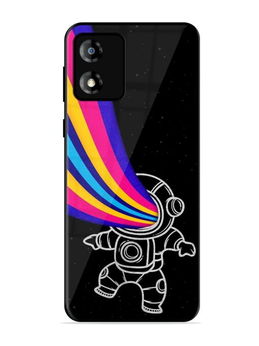 Astronaut Glossy Metal TPU Phone Cover for Motorola Moto E13