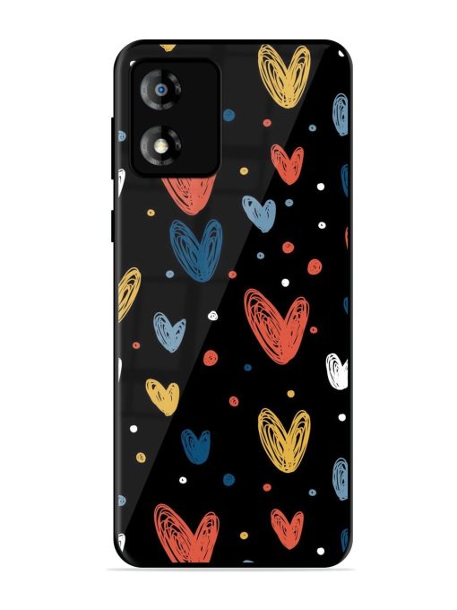 Happy Valentines Day Glossy Metal TPU Phone Cover for Motorola Moto E13 Zapvi