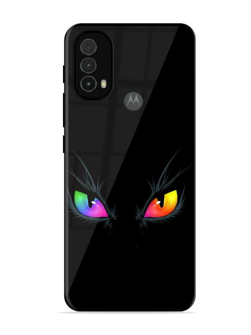 Cat Eyes Glossy Metal Phone Cover for Motorola Moto E40 Zapvi