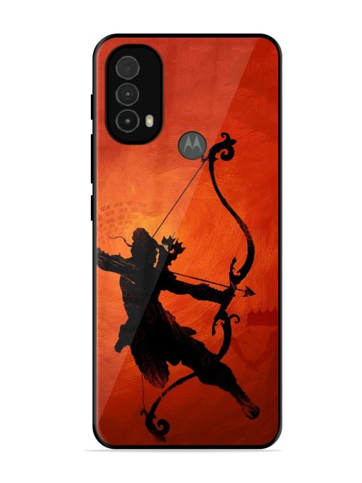 Illustration Lord Rama Glossy Metal Phone Cover for Motorola Moto E40 Zapvi