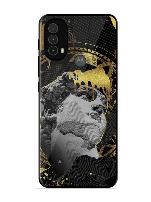 Roman Face Glossy Metal Phone Cover for Motorola Moto E40 Zapvi