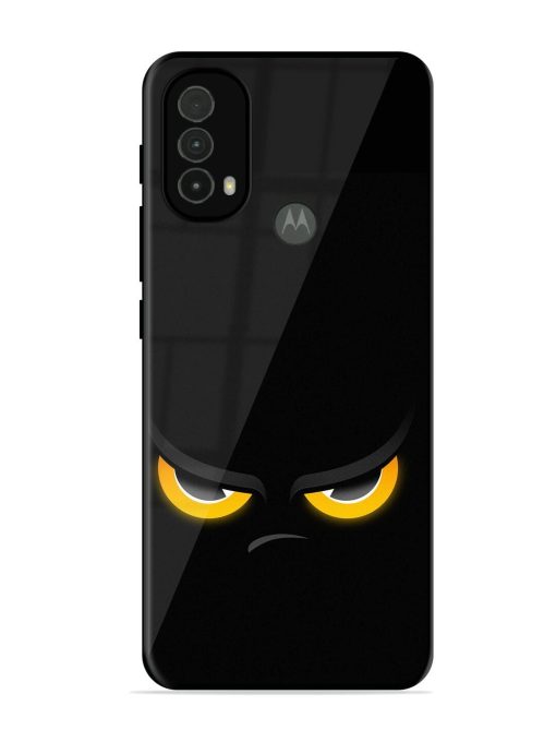 Scary Yellow Eye Glossy Metal TPU Phone Cover for Motorola Moto E40 Zapvi