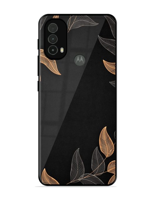 Foliage Art Glossy Metal Phone Cover for Motorola Moto E40 Zapvi