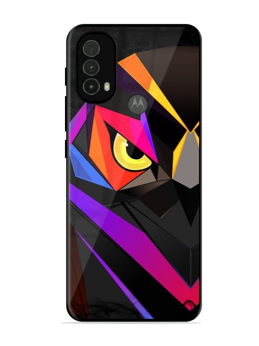 Wpap Owl Glossy Metal Phone Cover for Motorola Moto E40 Zapvi