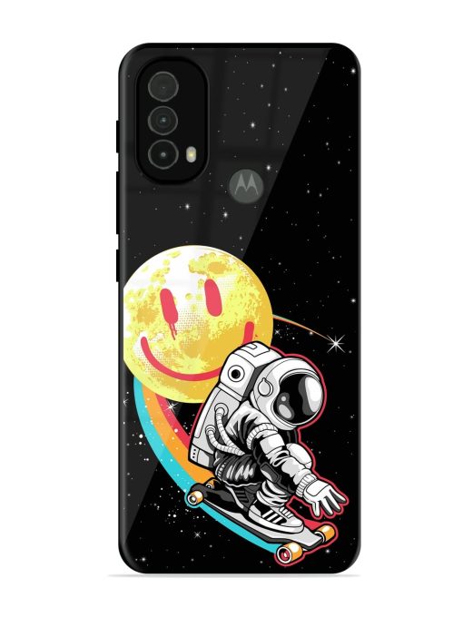 Astronaut Art Glossy Metal Phone Cover for Motorola Moto E40 Zapvi