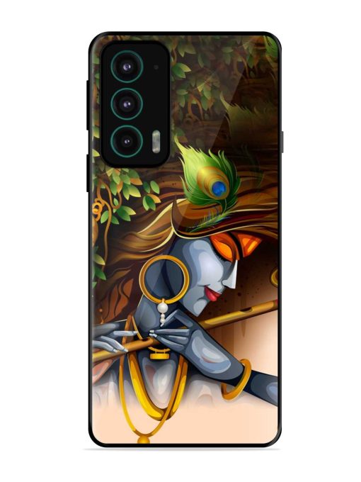 Krishna Glossy Metal Phone Cover for Motorola Moto Edge 20 Zapvi