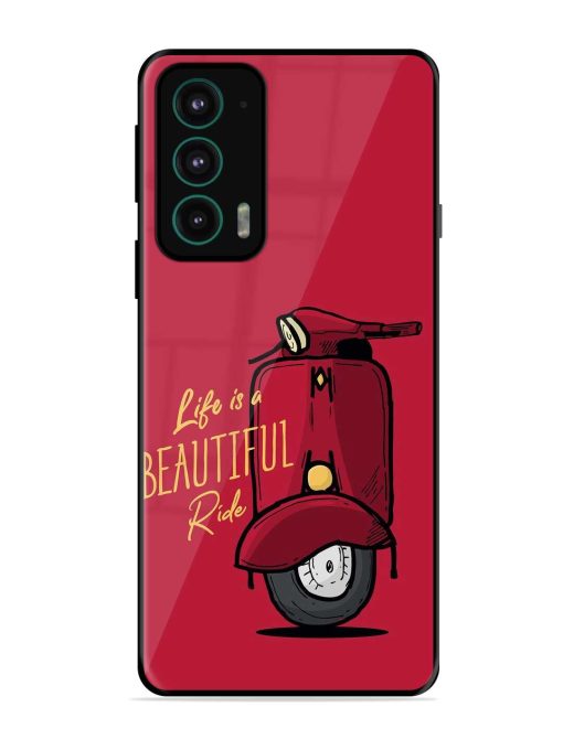 Life Is Beautiful Rides Glossy Metal Phone Cover for Motorola Moto Edge 20 Zapvi