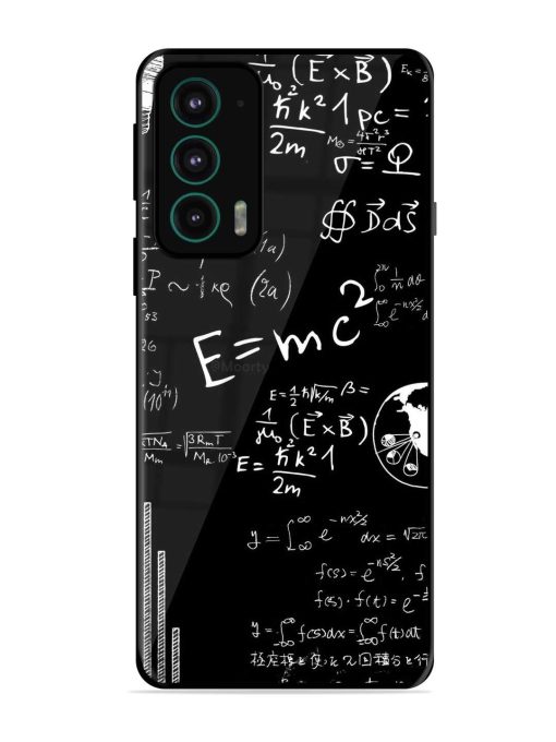 E=Mc2 Mass?Energy Equivalence Glossy Metal Phone Cover for Motorola Moto Edge 20 Zapvi