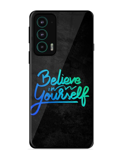 Believe In Yourself Glossy Metal Phone Cover for Motorola Moto Edge 20 Zapvi