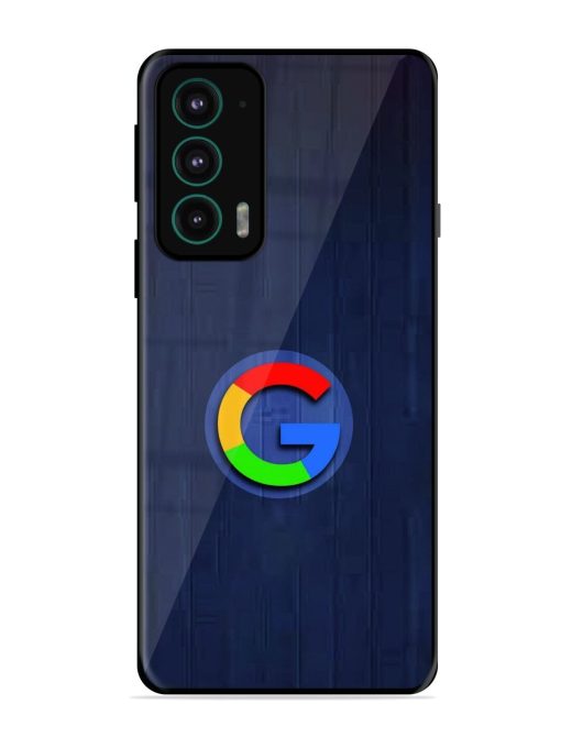 Google Logo Printed Glossy Metal TPU Phone Cover for Motorola Moto Edge 20