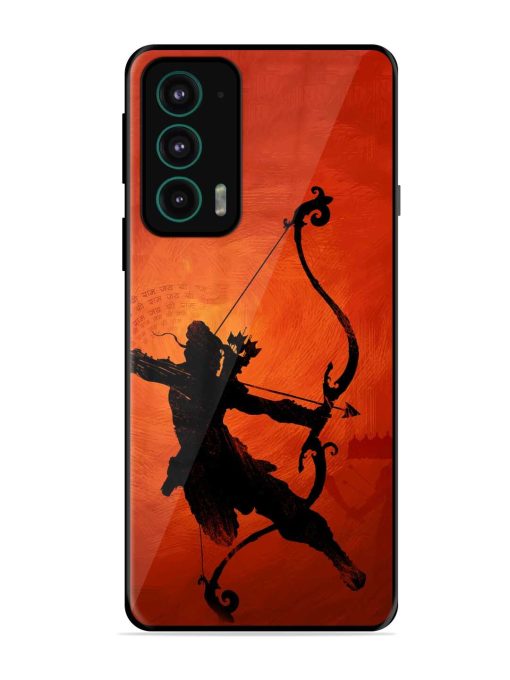 Illustration Lord Rama Glossy Metal Phone Cover for Motorola Moto Edge 20 Zapvi