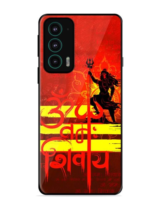 Illustration Lord Shiva Glossy Metal TPU Phone Cover for Motorola Moto Edge 20