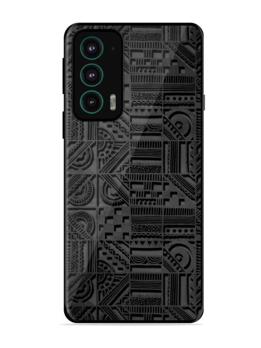 Seamless Pattern Glossy Metal Phone Cover for Motorola Moto Edge 20 Zapvi