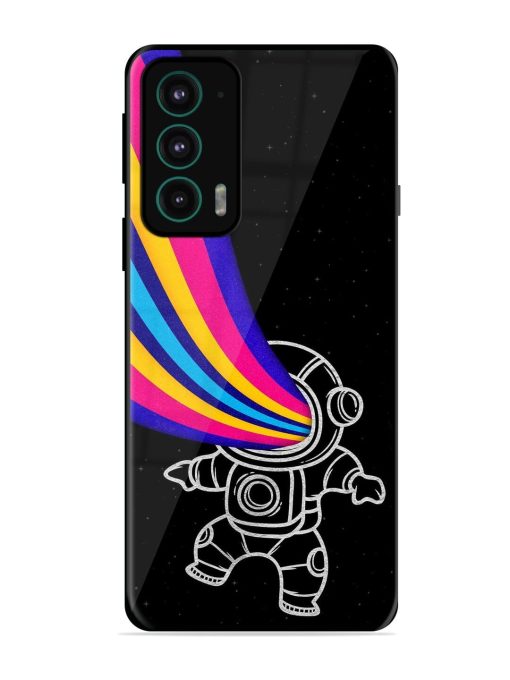 Astronaut Glossy Metal TPU Phone Cover for Motorola Moto Edge 20