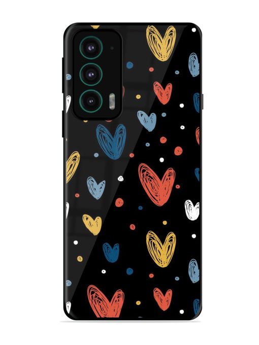 Happy Valentines Day Glossy Metal TPU Phone Cover for Motorola Moto Edge 20 Zapvi