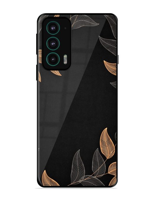 Foliage Art Glossy Metal Phone Cover for Motorola Moto Edge 20