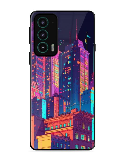 City View Glossy Metal Phone Cover for Motorola Moto Edge 20