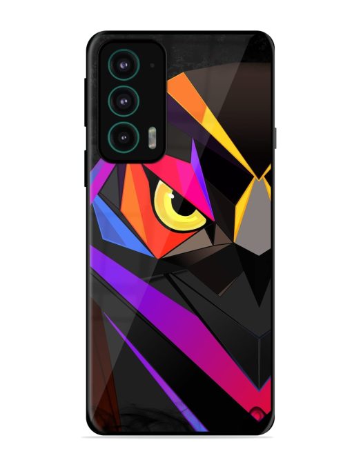 Wpap Owl Glossy Metal Phone Cover for Motorola Moto Edge 20 Zapvi