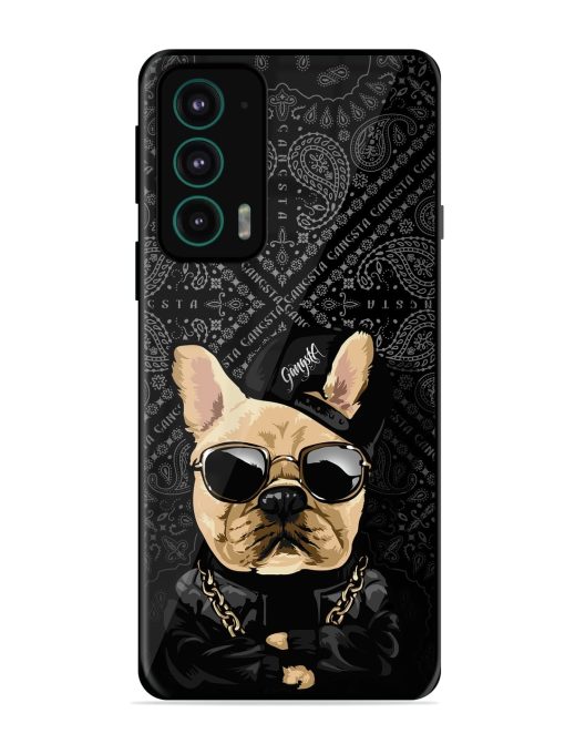 Gangsta Cool Sunmetales Dog Glossy Metal Phone Cover for Motorola Moto Edge 20 Zapvi