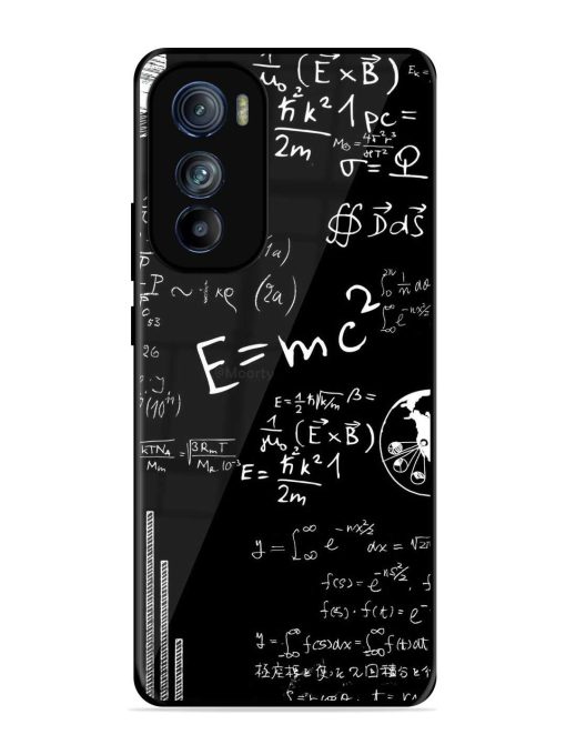 E=Mc2 Mass?Energy Equivalence Glossy Metal Phone Cover for Motorola Moto Edge 30 Zapvi