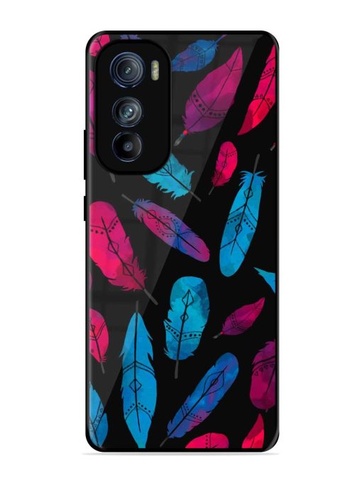 Feather Art Glossy Metal Phone Cover for Motorola Moto Edge 30 Zapvi