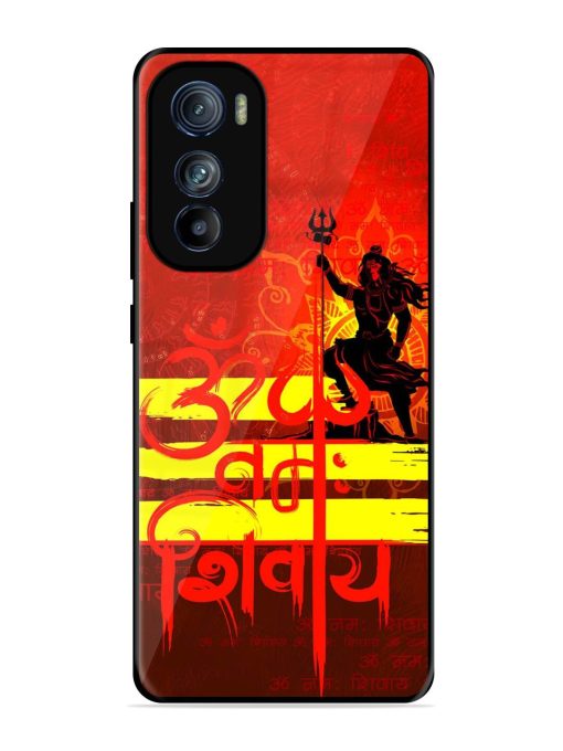 Illustration Lord Shiva Glossy Metal TPU Phone Cover for Motorola Moto Edge 30 Zapvi