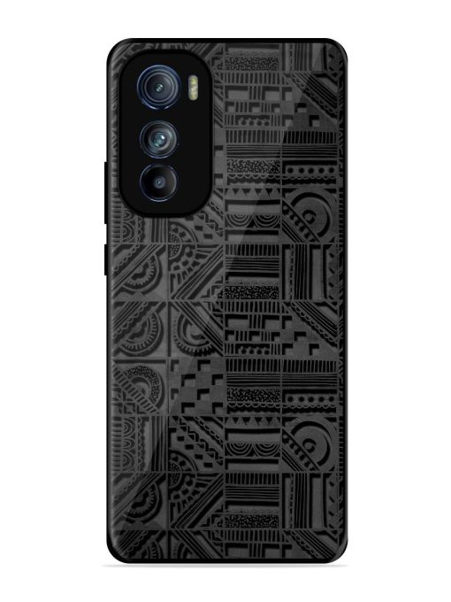 Seamless Pattern Glossy Metal Phone Cover for Motorola Moto Edge 30 Zapvi