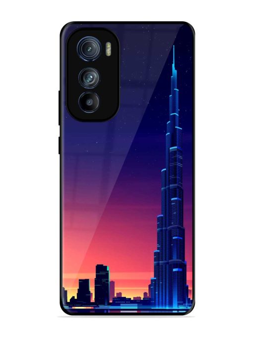 Burj Khalifa Abstract Glossy Metal Phone Cover for Motorola Moto Edge 30 Zapvi