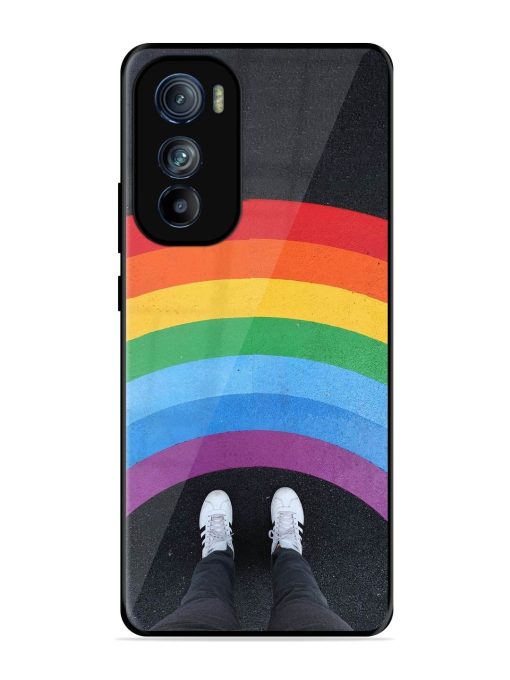 Legs Rainbow Glossy Metal TPU Phone Cover for Motorola Moto Edge 30 Zapvi