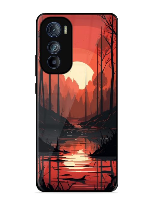 Natural Landscape Glossy Metal Phone Cover for Motorola Moto Edge 30 Zapvi