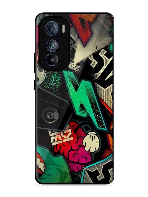 Graffiti Art Glossy Metal Phone Cover for Motorola Moto Edge 30 Zapvi