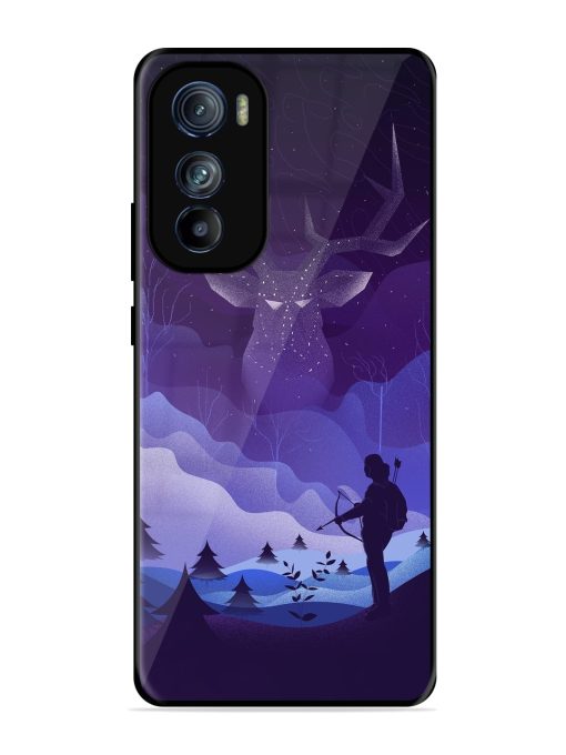 Deer Forest River Glossy Metal Phone Cover for Motorola Moto Edge 30 Zapvi