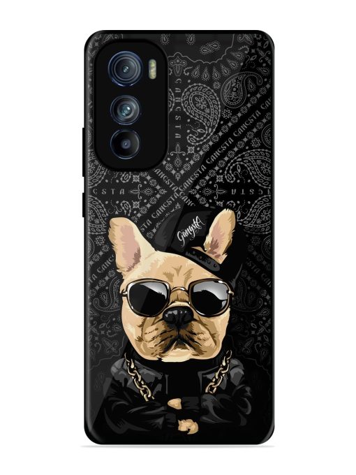 Gangsta Cool Sunmetales Dog Glossy Metal Phone Cover for Motorola Moto Edge 30 Zapvi