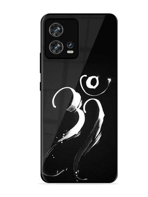 Om Logo Glossy Metal Phone Cover for Motorola Moto Edge 30 Fusion Zapvi