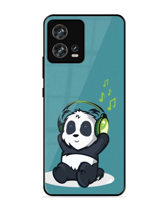 Music Panda Glossy Metal Phone Cover for Motorola Moto Edge 30 Fusion Zapvi