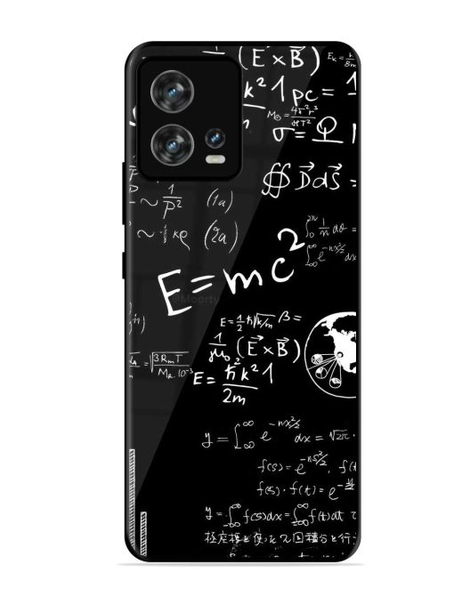 E=Mc2 Mass?Energy Equivalence Glossy Metal Phone Cover for Motorola Moto Edge 30 Fusion Zapvi