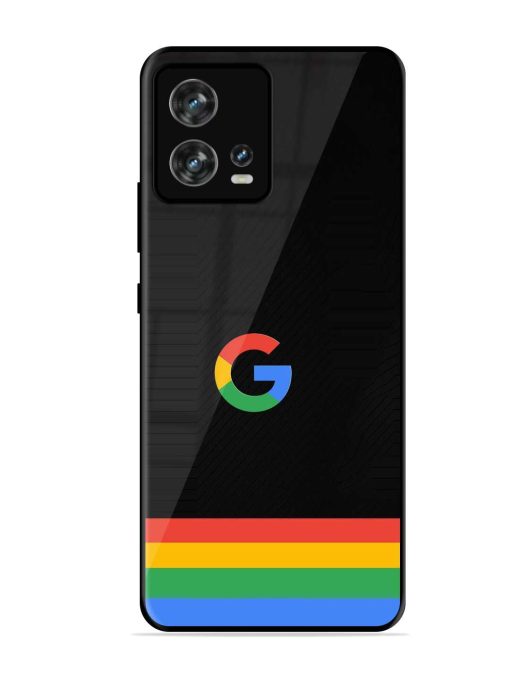 Google Logo Art Glossy Metal Phone Cover for Motorola Moto Edge 30 Fusion Zapvi