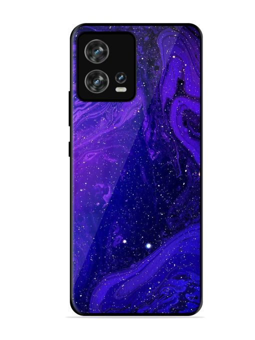 Galaxy Acrylic Abstract Art Glossy Metal Phone Cover for Motorola Moto Edge 30 Fusion Zapvi