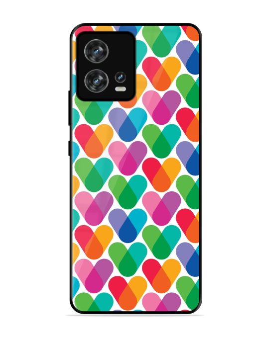 Overlapping Colors Colorful Glossy Metal TPU Phone Cover for Motorola Moto Edge 30 Fusion Zapvi