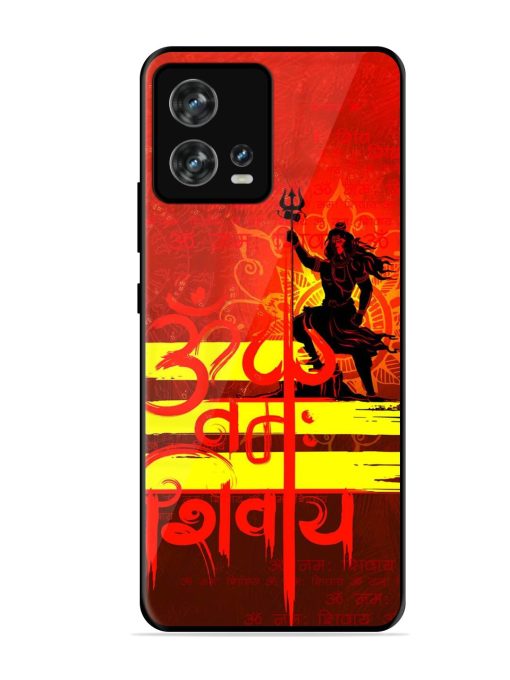 Illustration Lord Shiva Glossy Metal TPU Phone Cover for Motorola Moto Edge 30 Fusion Zapvi