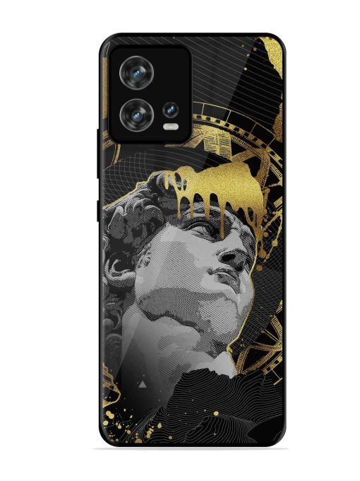 Roman Face Glossy Metal Phone Cover for Motorola Moto Edge 30 Fusion