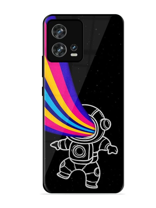 Astronaut Glossy Metal TPU Phone Cover for Motorola Moto Edge 30 Fusion Zapvi