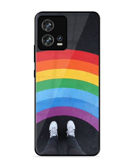 Legs Rainbow Glossy Metal TPU Phone Cover for Motorola Moto Edge 30 Fusion Zapvi